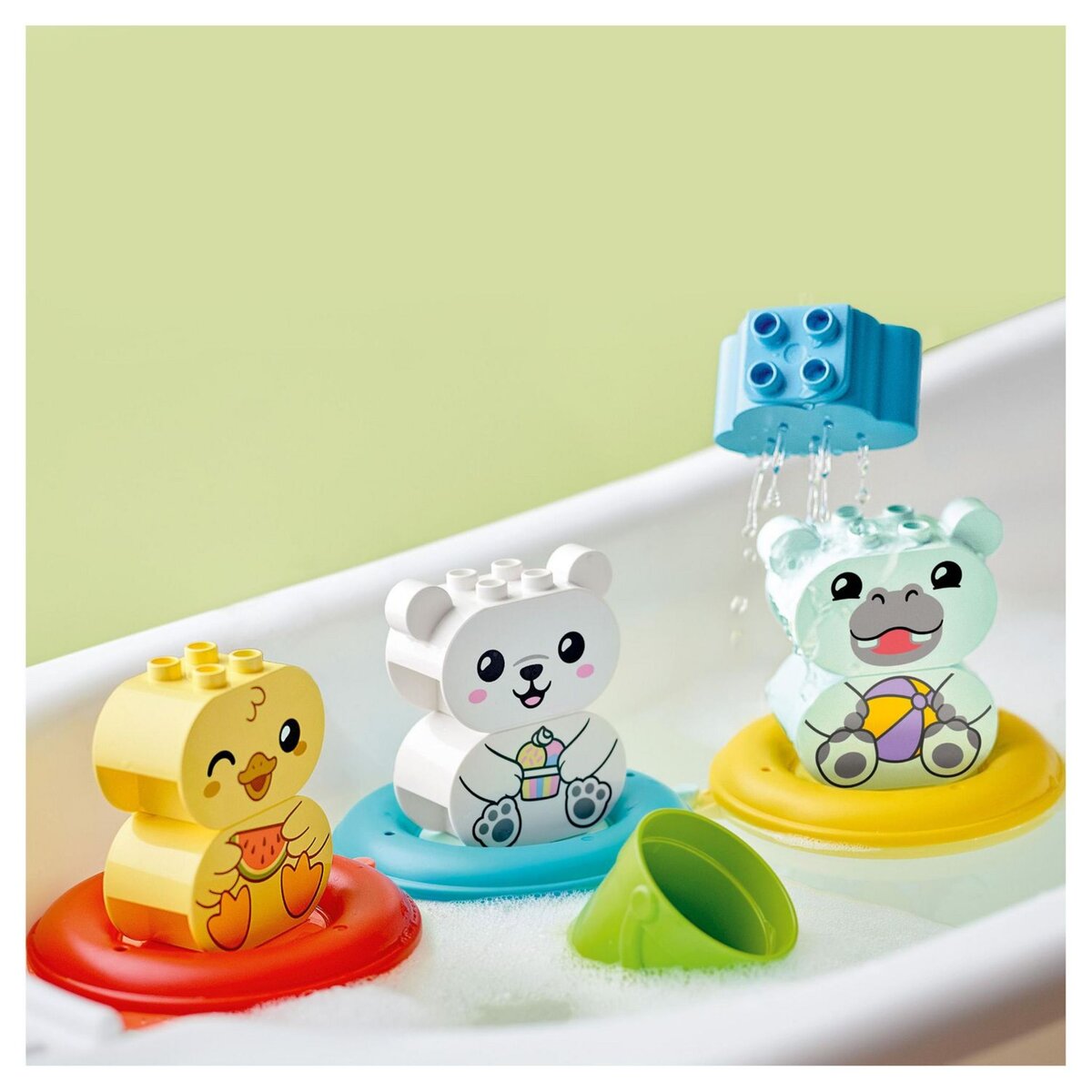 LEGO DUPLO 10965 Jouet de Bain : Le Train Flottant des Animaux