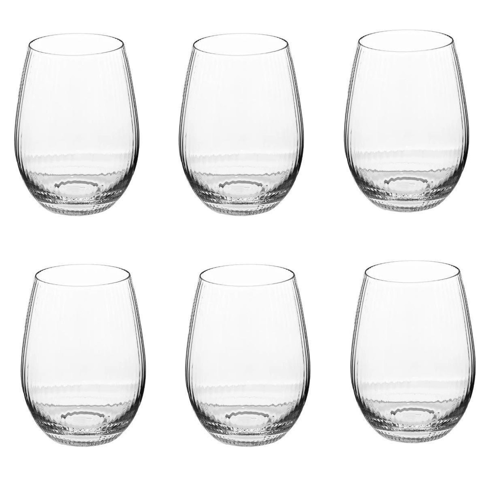 Voir la diapositive 1 : SECRET DE GOURMET Lot de 6 verres à eau  midnight garden  54cl transparent