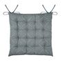 Voir la diapositive 4 : Lovely Casa Lot de 4 galettes de chaise 16 points 38x38 Houston bleu coton