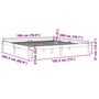 Voir la diapositive 6 : VIDAXL Cadre de lit sans matelas cire marron 180x200cm bois pin massif