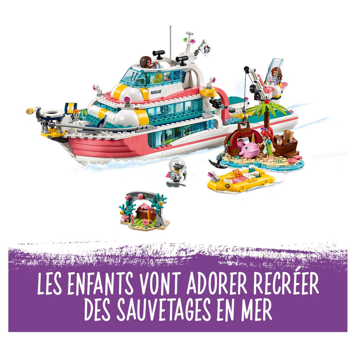 LEGO Friends 41381 - Le bateau de sauvetage