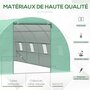 Voir la diapositive 5 : HOMCOM Serre de jardin tunnel 5,9L x 3l x 2H m châssis tubulaire acier galvanisé renforcé 2,5 cm 8 fenêtres 1 porte vert