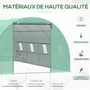 Voir la diapositive 5 : HOMCOM Serre de jardin tunnel 5,9L x 3l x 2H m châssis tubulaire acier galvanisé renforcé 2,5 cm 8 fenêtres 1 porte vert