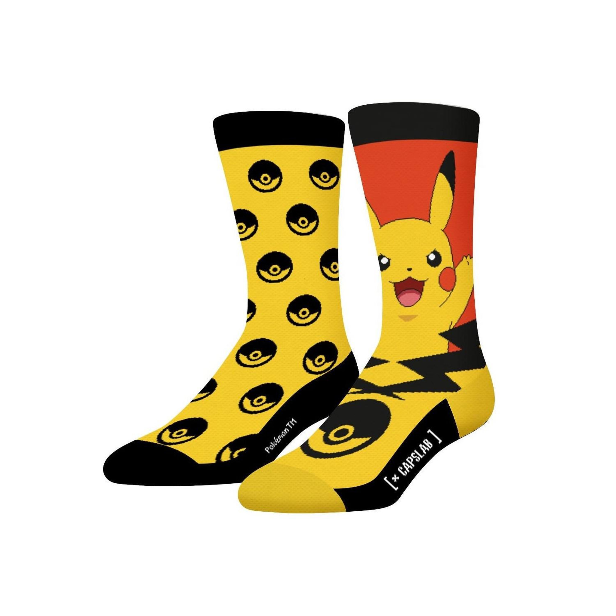 Voir la diapositive 1 : CAPSLAB Paire de chaussettes  de ville Pokémon Pikatchu
