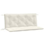 Voir la diapositive 2 : VIDAXL Coussins de banc de jardin lot de 2 creme melange tissu