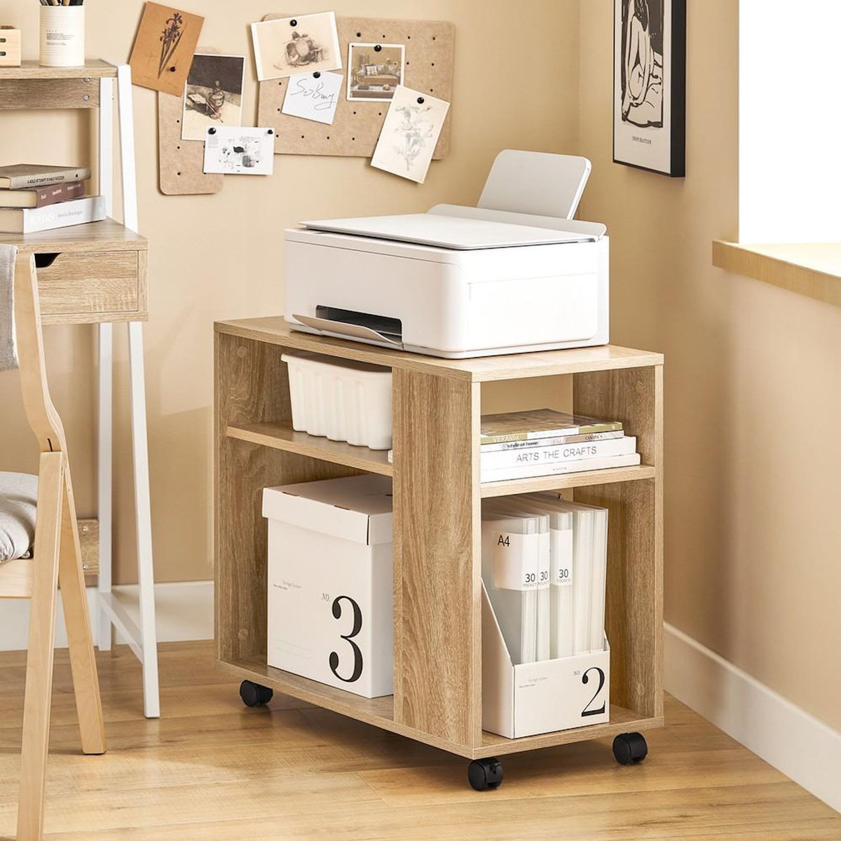 SOBUY SoBuy - Table D'appoint à deux étagères - Nordique - FBT34