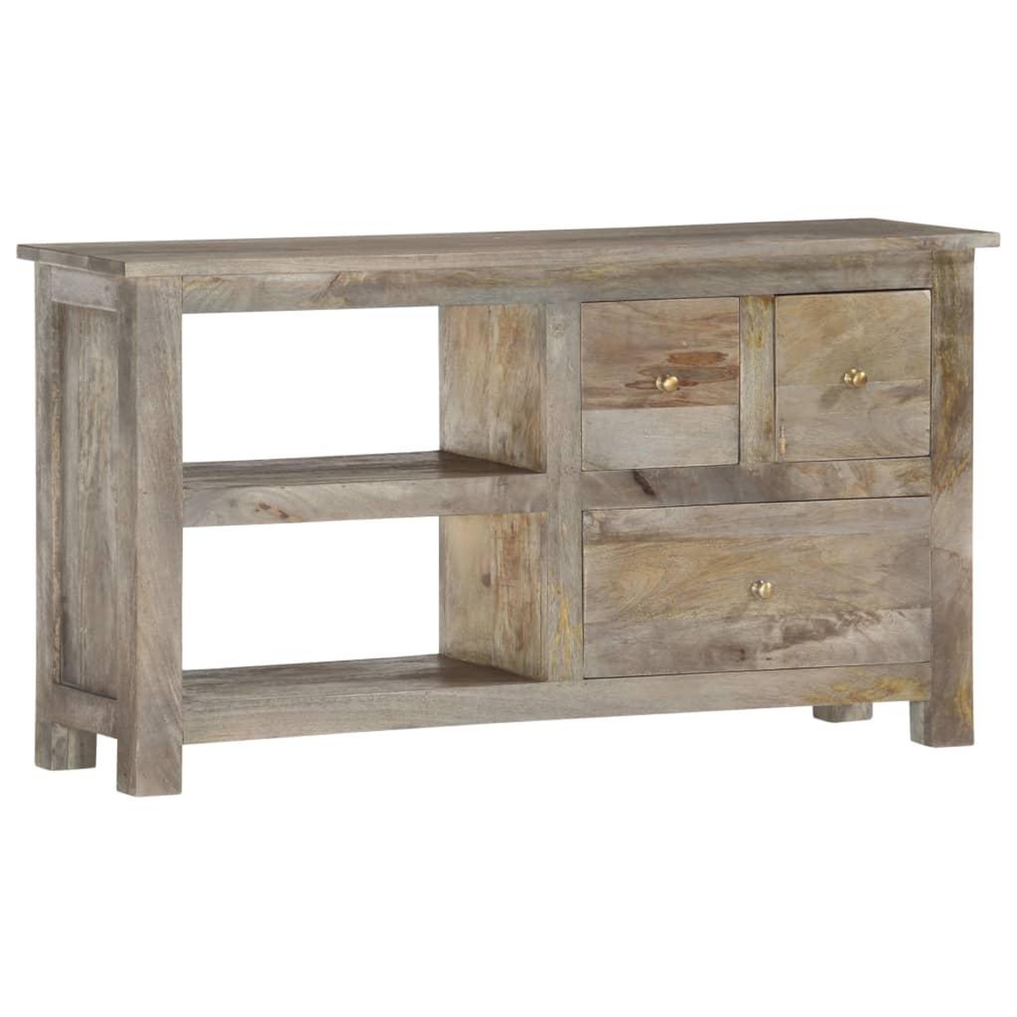 VIDAXL Meuble tv 100x30x55 cm bois de manguier massif