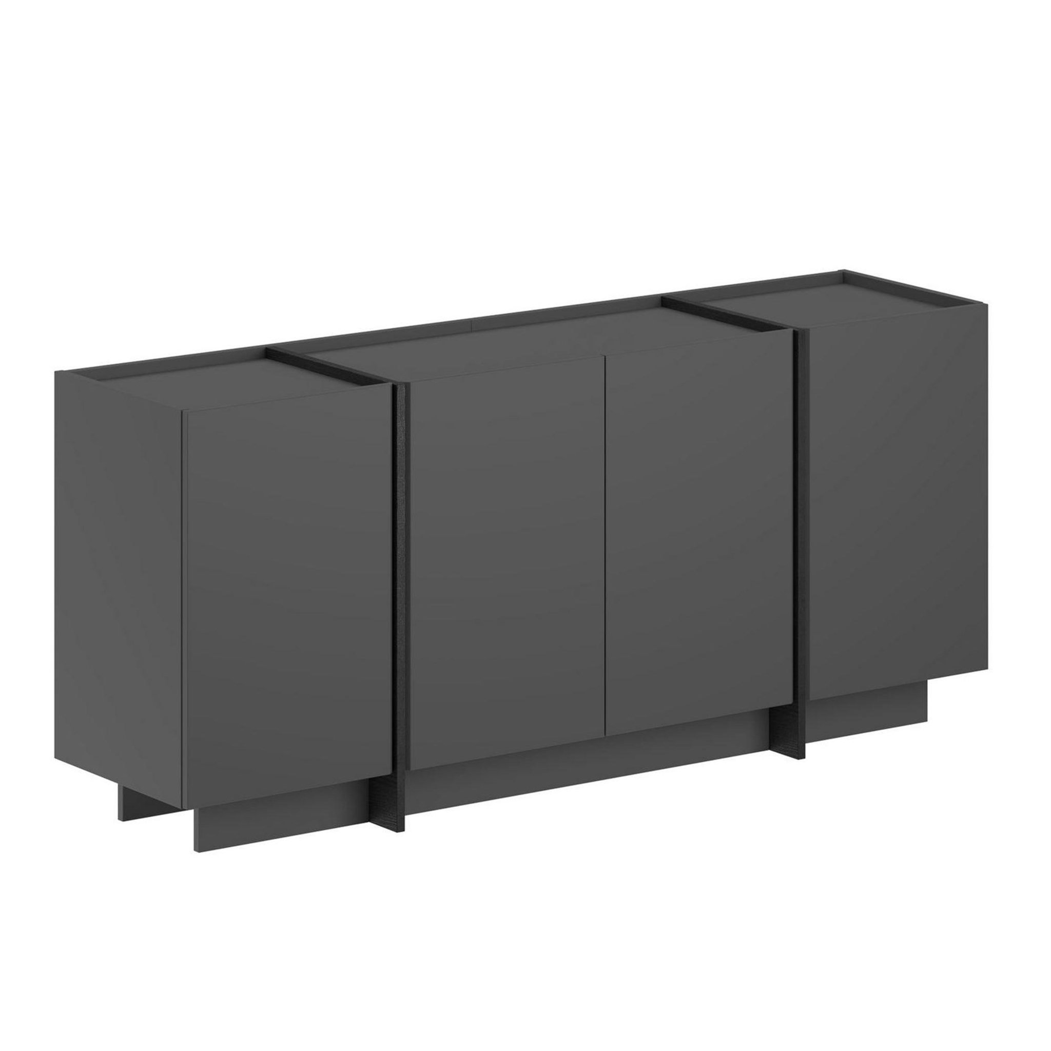 Habitat et Jardin Buffet en bois  dorma  - 180 x 45 x 80 cm - anthracite / noir