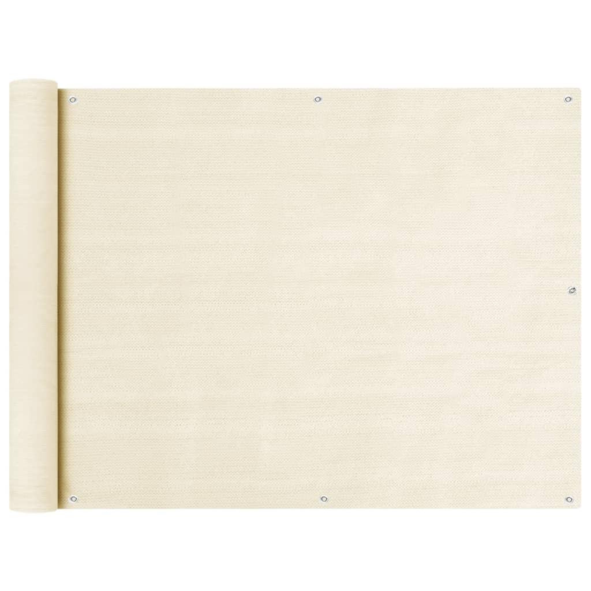 VIDAXL Ecran de balcon creme 90x400 cm pehd