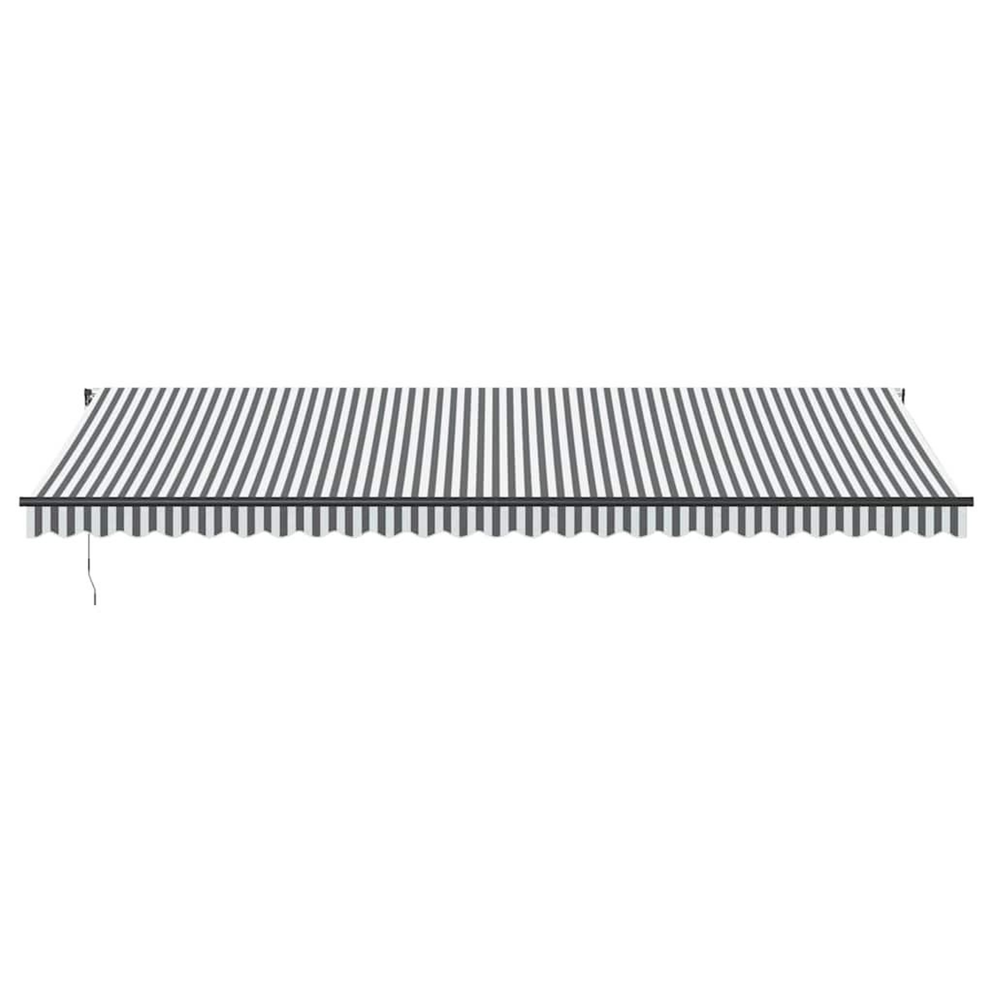 Voir la diapositive 3 : VIDAXL Auvent retractable automatique anthracite blanc 600x300 cm