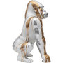 Voir la diapositive 3 : Paris Prix Statuette Déco Gorille  Coulure  45cm Blanc