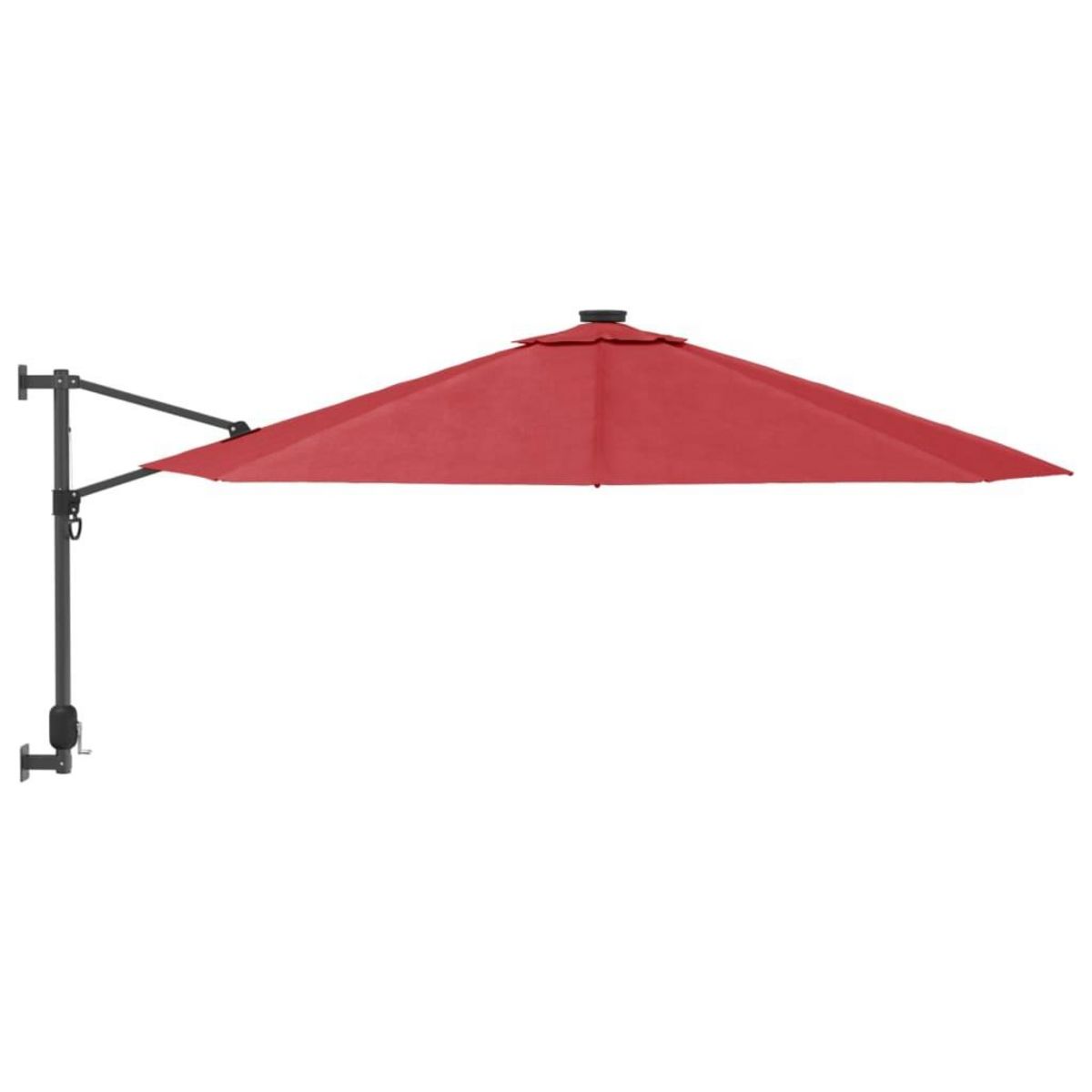 VIDAXL Parasol mural rouge vif 290 cm