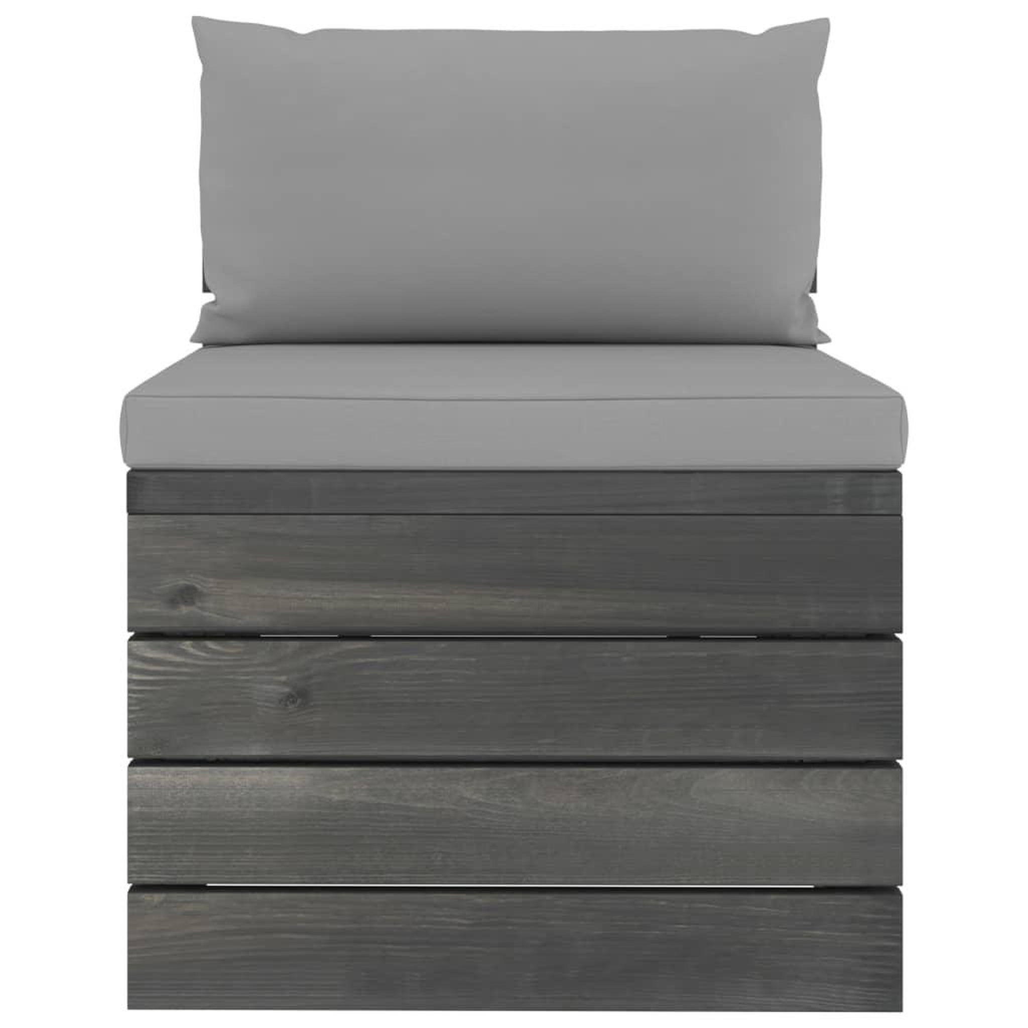 Voir la diapositive 5 : VIDAXL Salon palette de jardin 6 pcs avec coussins Bois de pin massif