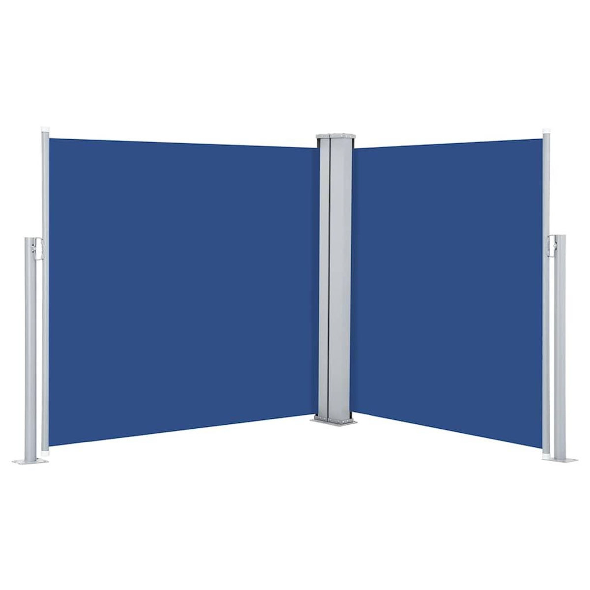 VIDAXL Auvent lateral retractable Bleu 100 x 600 cm