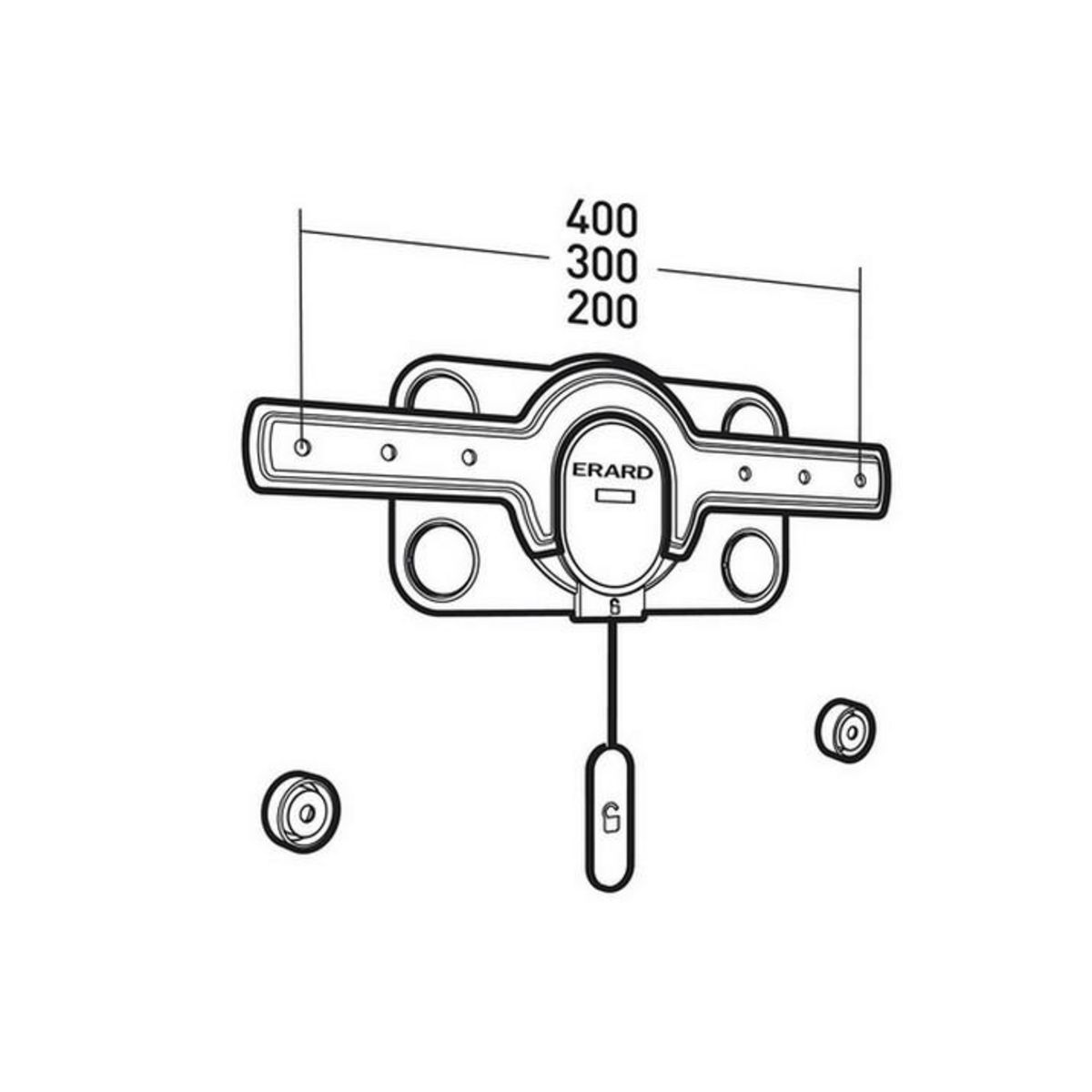 Erard Support mural fixe pour écran 30 à 55 - 044042