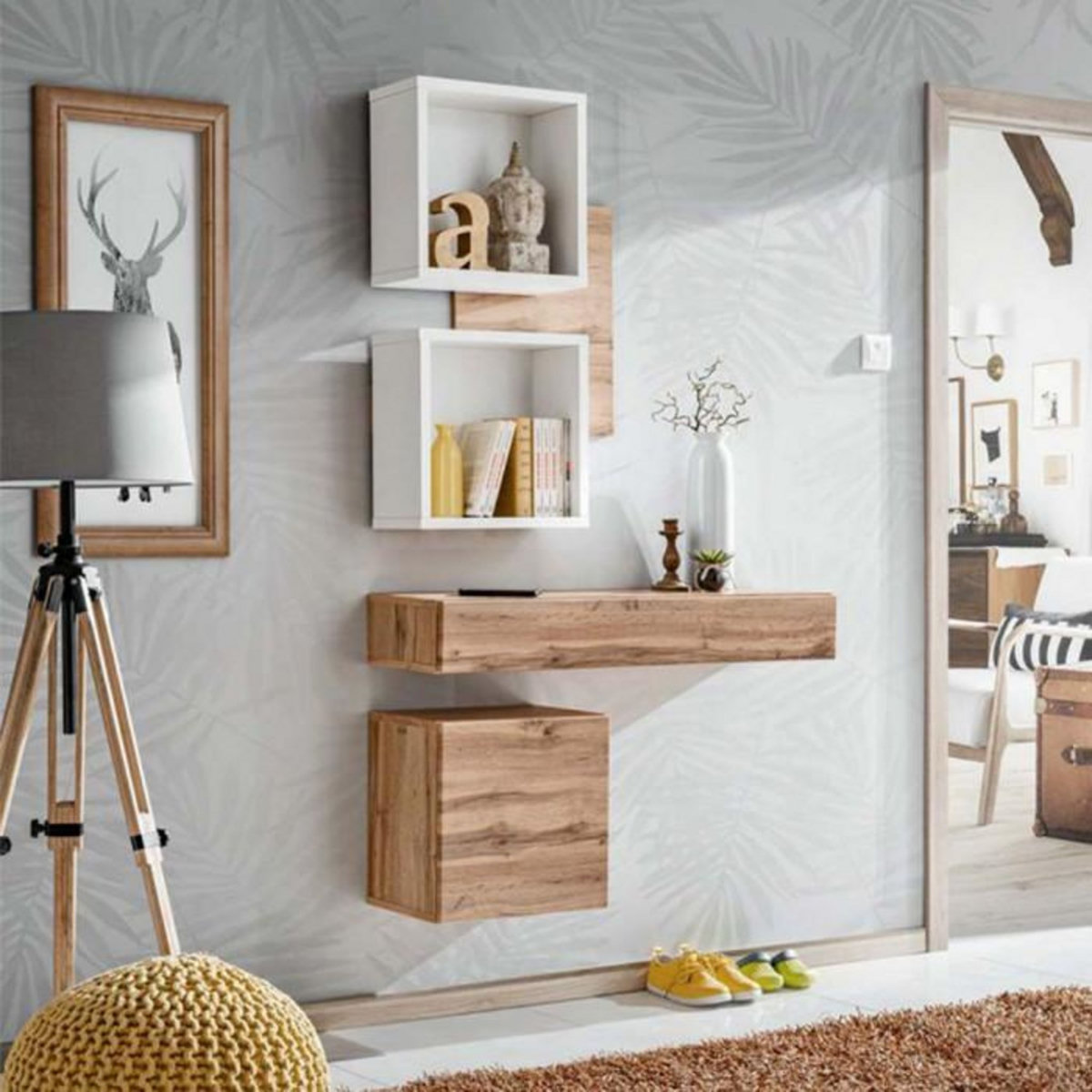 Paris Prix Ensemble Dressing Design  Easy III  170cm Naturel