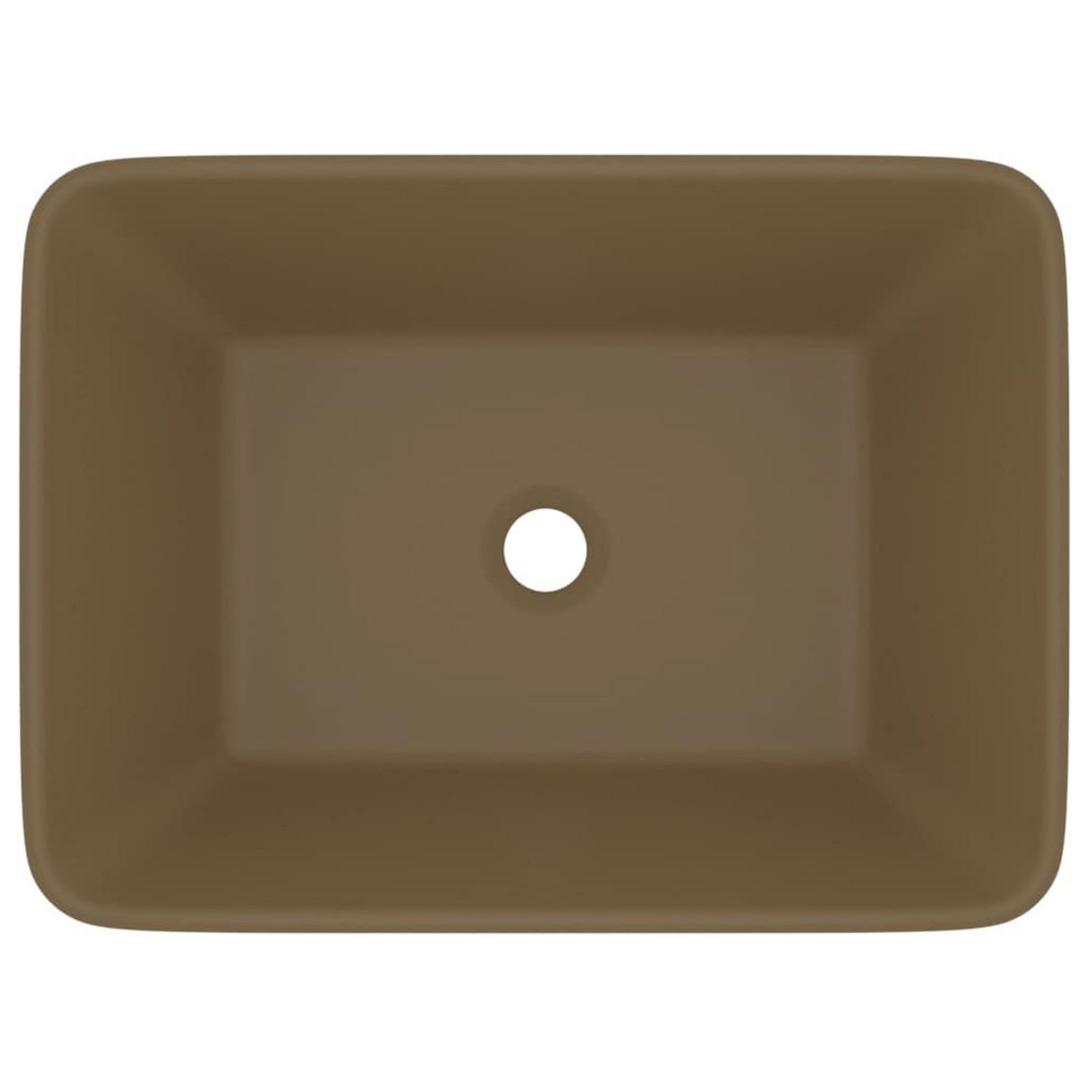 VIDAXL Lavabo de luxe Creme mat 41x30x12 cm Ceramique