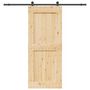 Voir la diapositive 1 : VIDAXL Porte coulissante et kit de quincaillerie 95x210 cm pin massif