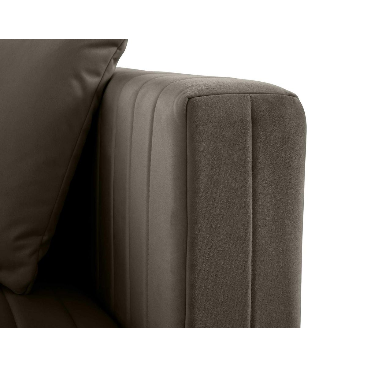 LISA DESIGN Nova - module d'assise droit - en velours