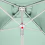 HESPERIDE Parasol droit carré Anzio - L. 200 x l. 200 cm - Vert céladon