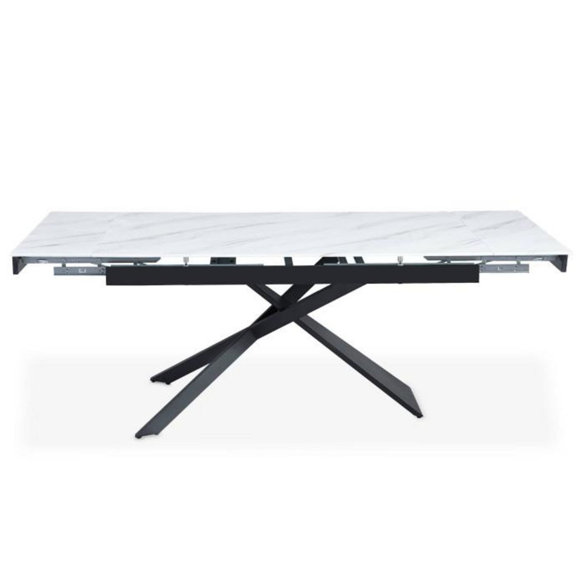 Paris Prix Table à Manger Extensible  Lara  150-210cm Blanc & Noir