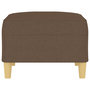 Voir la diapositive 4 : VIDAXL Repose-pied Marron 70x55x41 cm Tissu