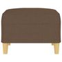 Voir la diapositive 4 : VIDAXL Repose-pied Marron 70x55x41 cm Tissu