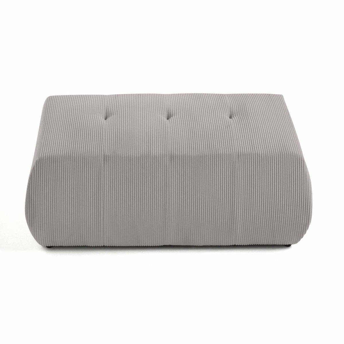 LISA DESIGN Onyx - pouf d'appoint - en velours côtelé