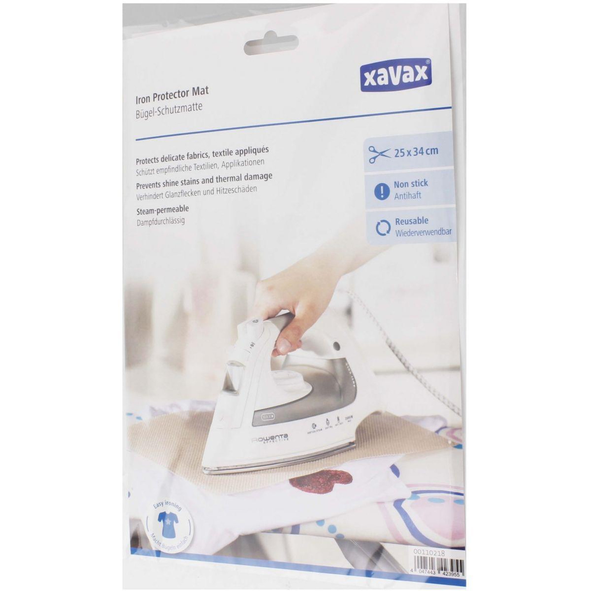 Voir la diapositive 4 : XAVAX Tapis de protection repassage linge 25 x 34cm