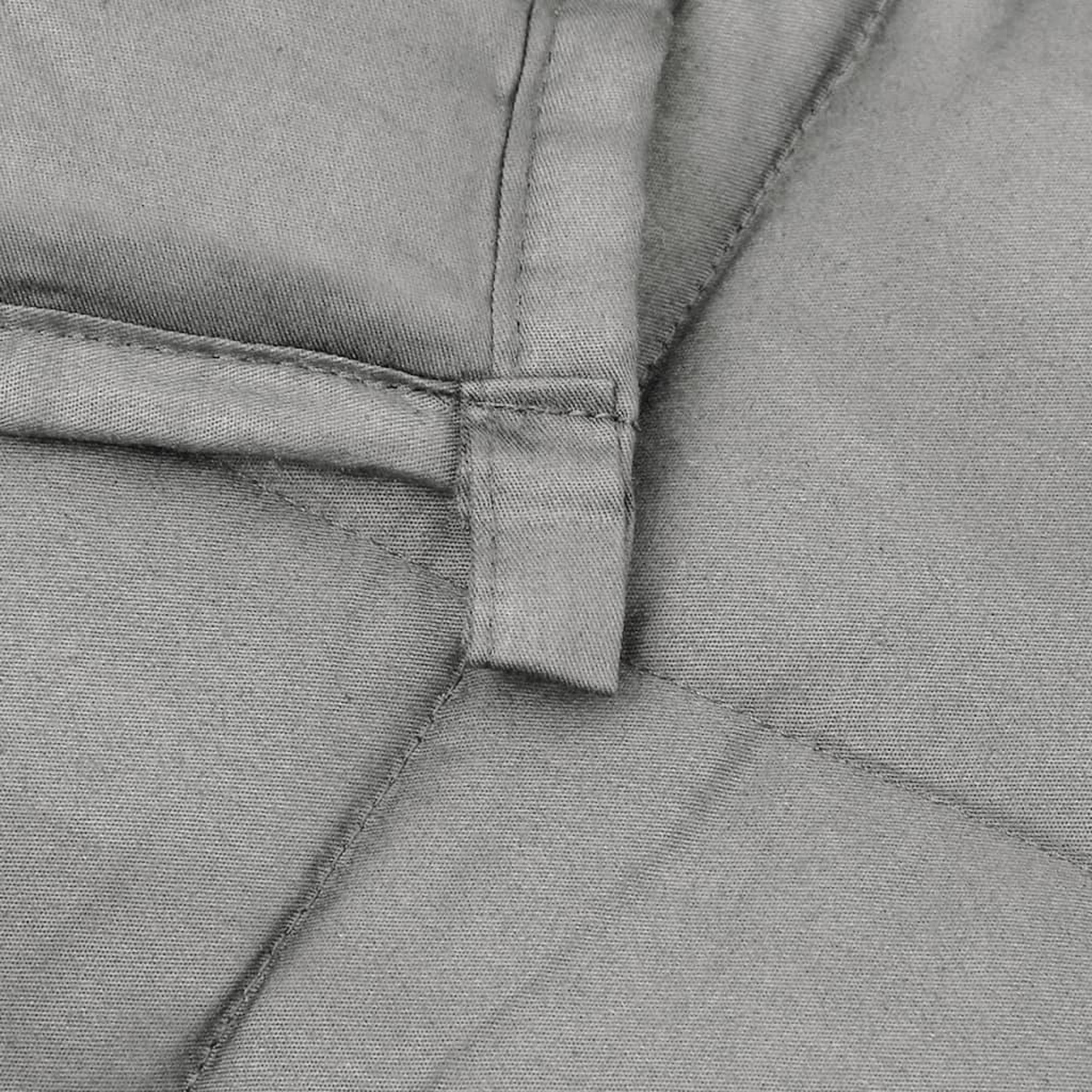 Voir la diapositive 5 : VIDAXL Couverture lestee Gris 140x200 cm 10 kg Tissu