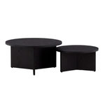 Paris Prix Lot de 2 Tables Basses Design  Salto  85cm Noir