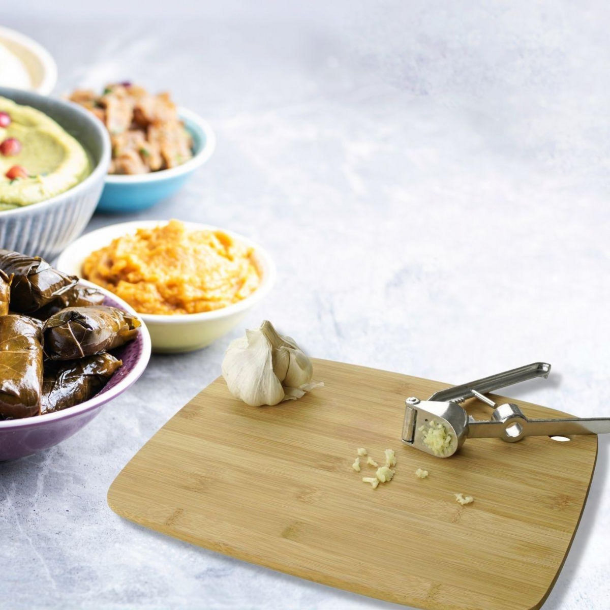 Fackelmann Presse-ail 3 en 1, dénoyauteur, casse-noix, presse-ail Fackelmann