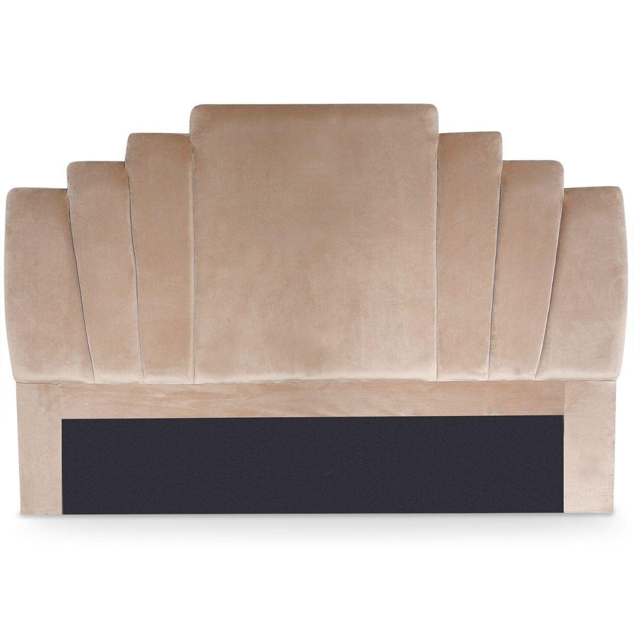 Paris Prix Tête de Lit en Velours  Renaya  180cm Taupe