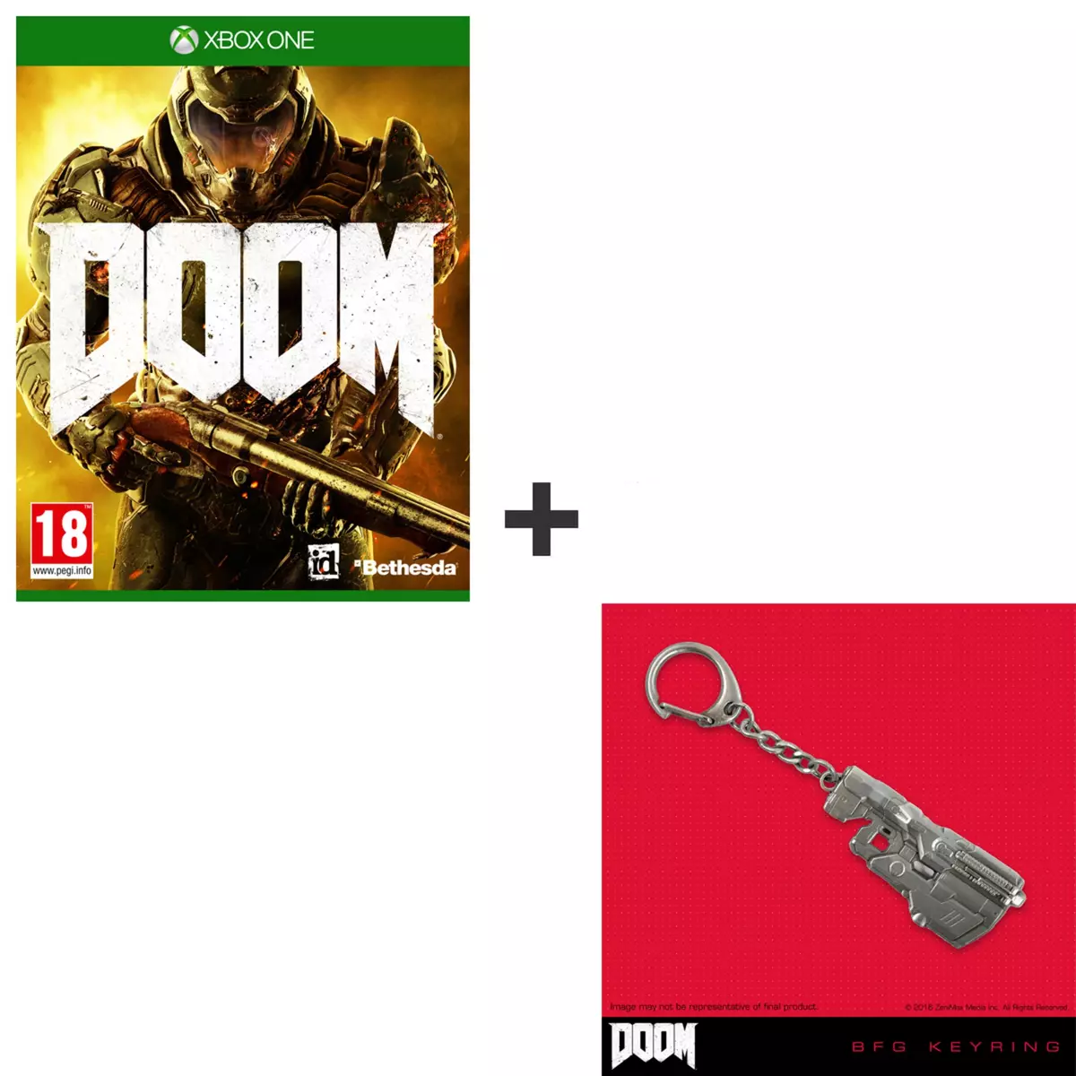 Doom Xbox One + Porte-clés BFG