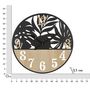 Voir la diapositive 6 : Paris Prix Horloge Murale en Métal  Palm  60cm Naturel & Noir