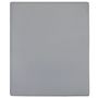 Voir la diapositive 2 : VIDAXL Drap-housse Jersey Gris 140x200 cm Coton