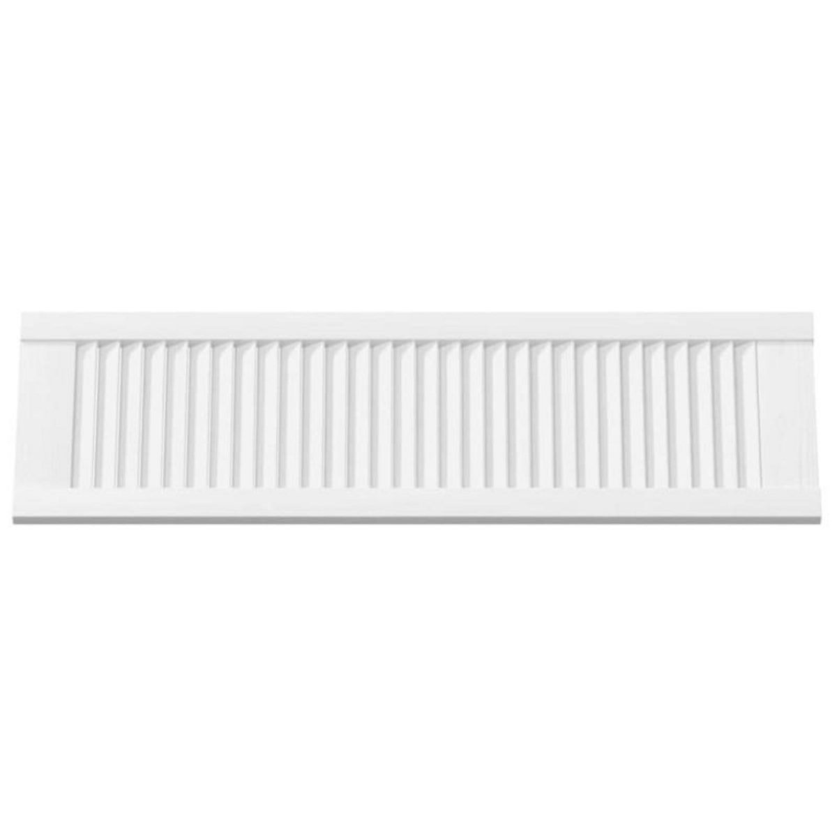 VIDAXL Portes d armoire à persiennes 2 pcs blanc 99x29,5 cm