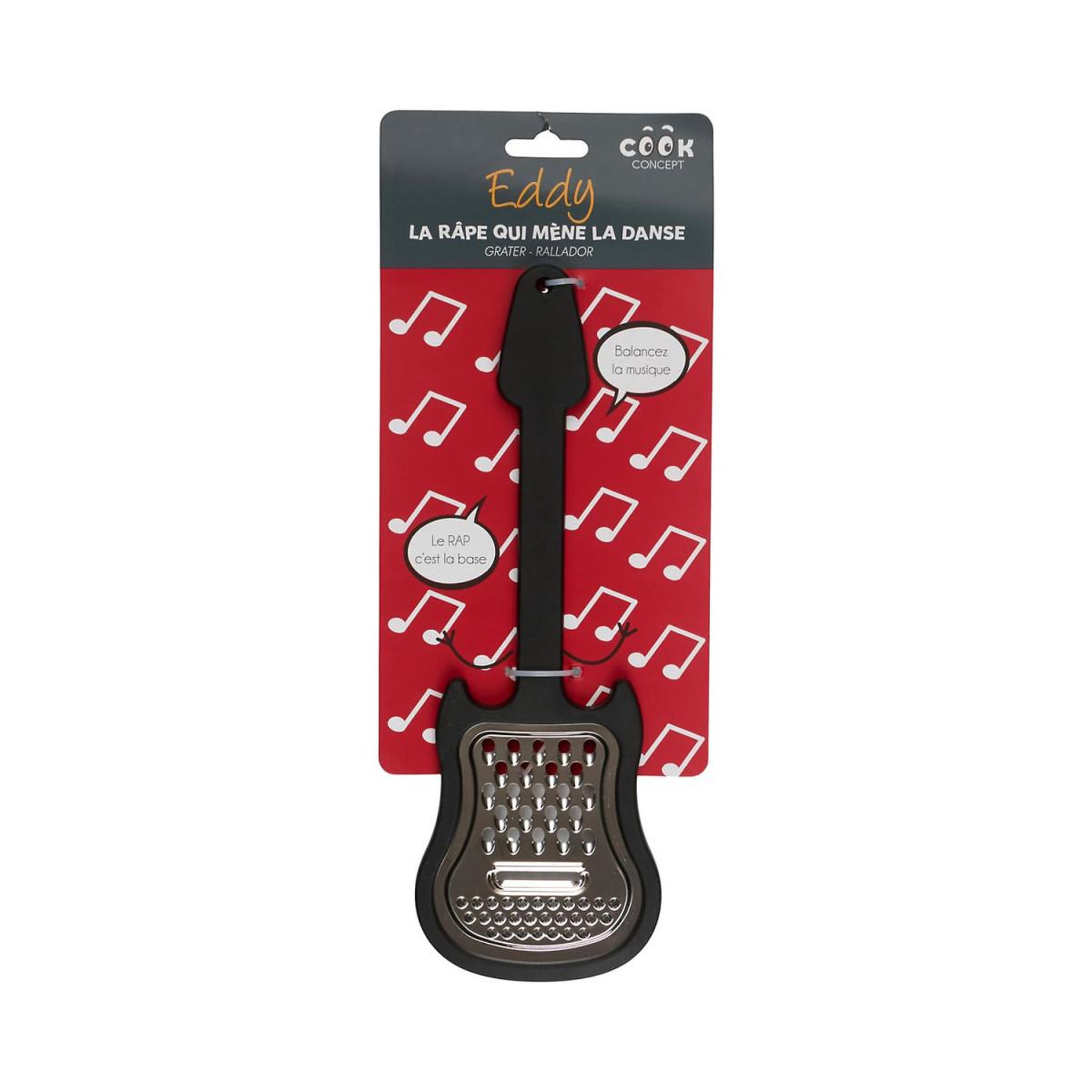 Voir la diapositive 4 : COOK CONCEPT Râpe à Fromage  Guitare  25cm Noir