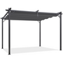 Voir la diapositive 1 : ID MARKET Pergola toit rétractable 4 pieds 3x4 M tonnelle gris anthracite