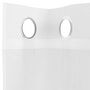 Voir la diapositive 5 : VIDAXL Rideaux en voile avec œillets 2 pcs blanc