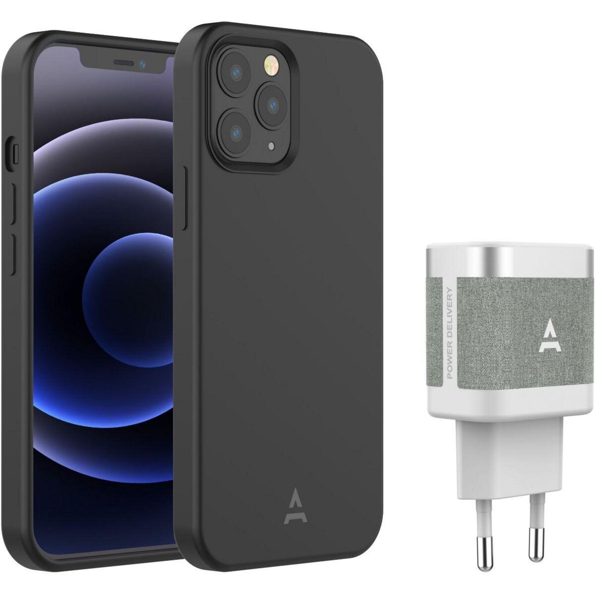 ADEQWAT Pack iPhone 14 Pro Coque + Chargeur 30W pas cher 