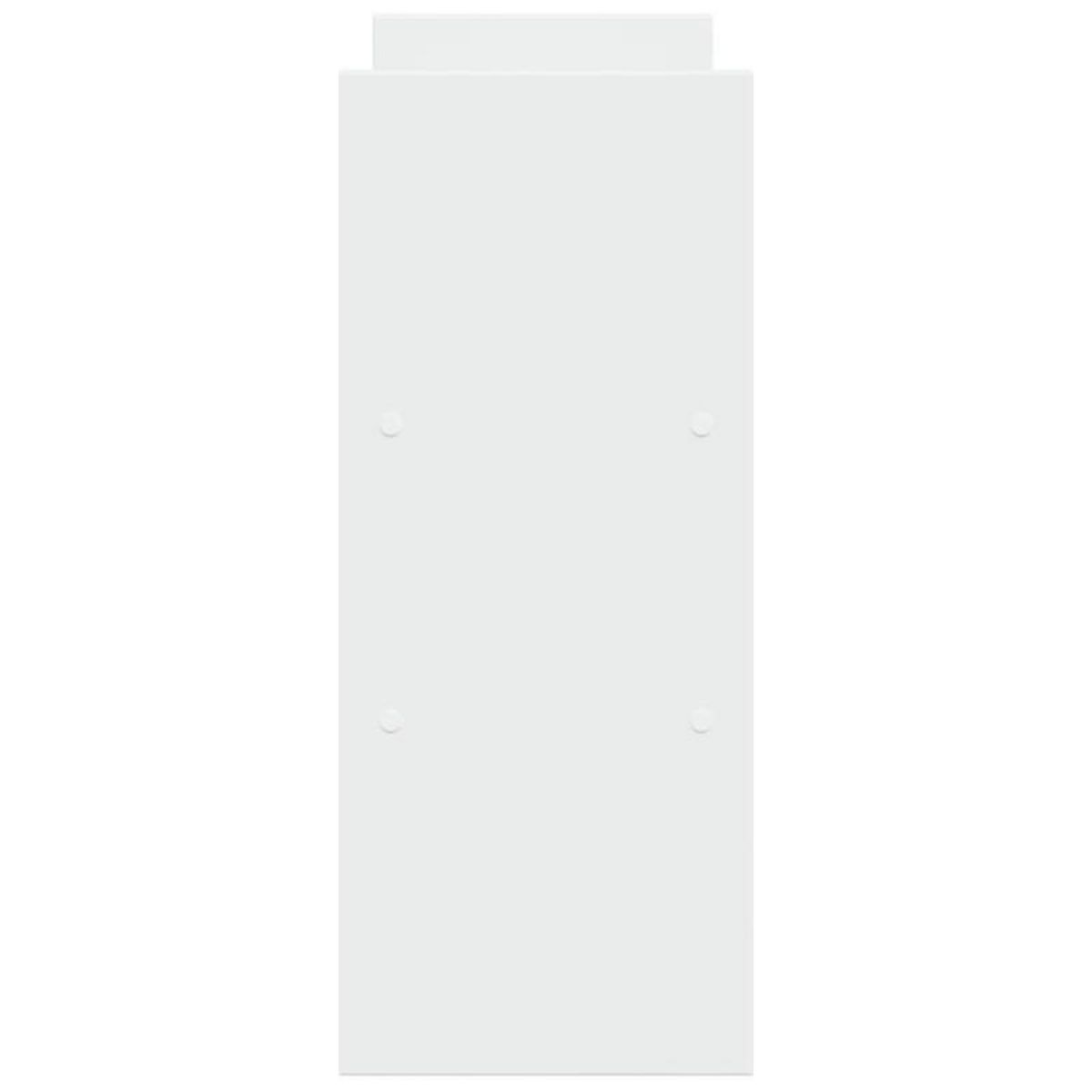 VIDAXL Organisateur de bureau réglable blanc bois d ingénierie