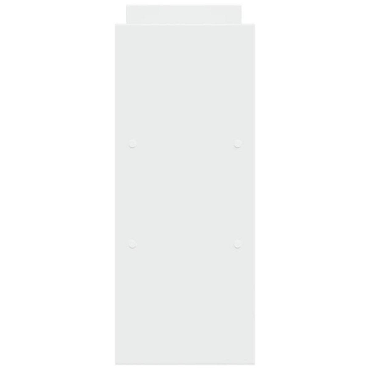 VIDAXL Organisateur de bureau réglable blanc bois d ingénierie