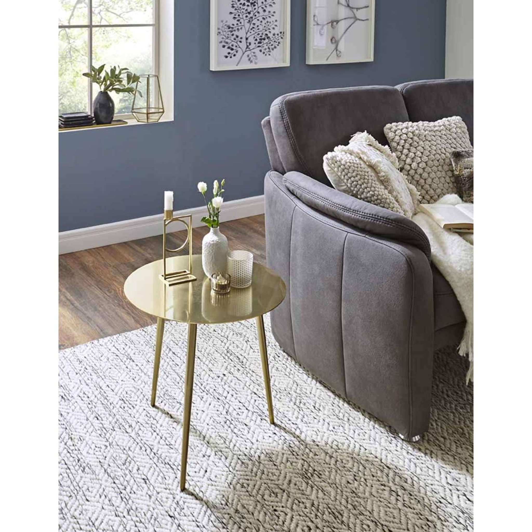 Voir la diapositive 2 : Paris Prix Table d'appoint design  naomi  45cm or