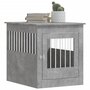Voir la diapositive 4 : VIDAXL Meuble de cage pour chiens gris beton 64,5x80x71 cm