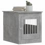 Voir la diapositive 4 : VIDAXL Meuble de cage pour chiens gris beton 64,5x80x71 cm