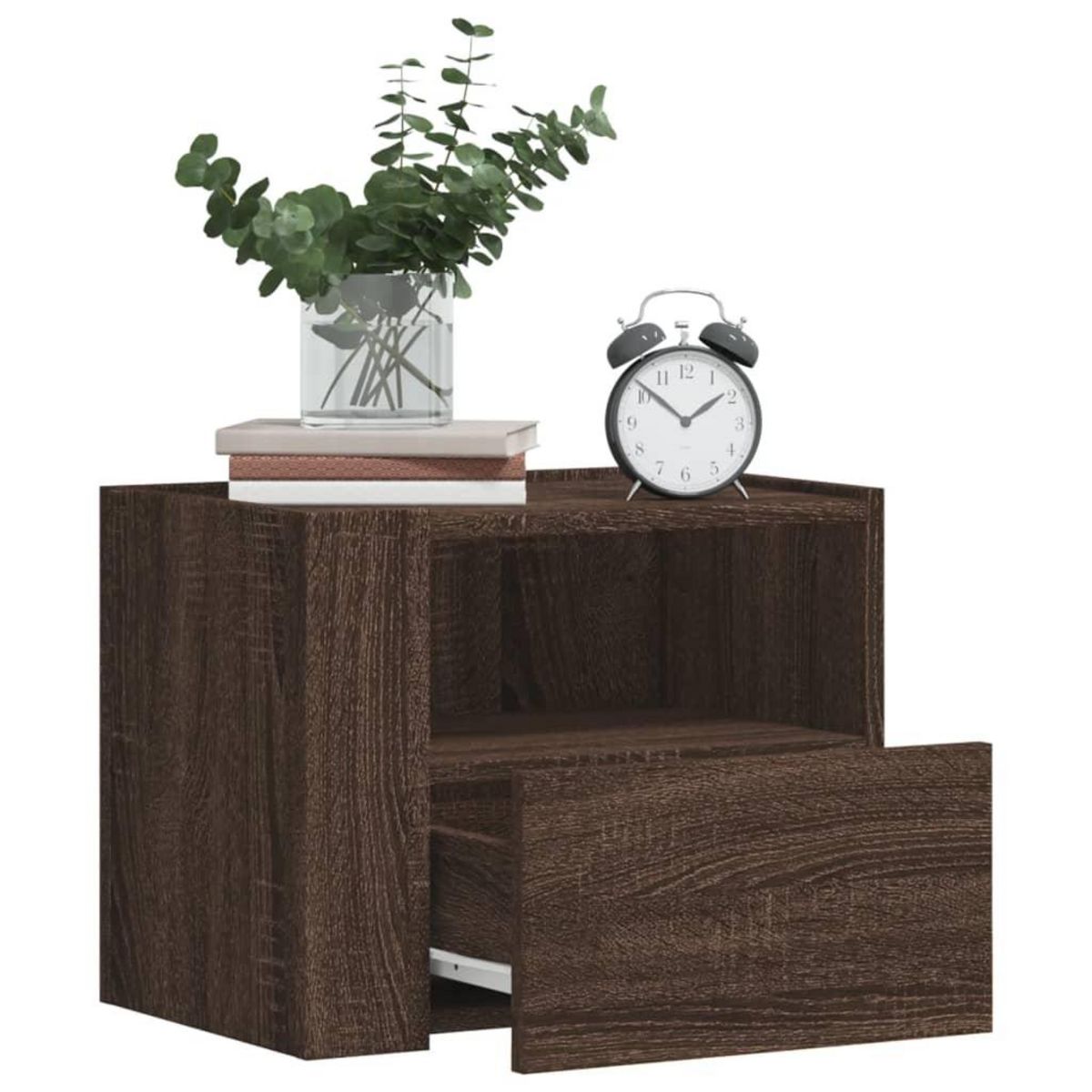 VIDAXL Tables de chevet murales 2 pcs chene marron 45x30x35 cm