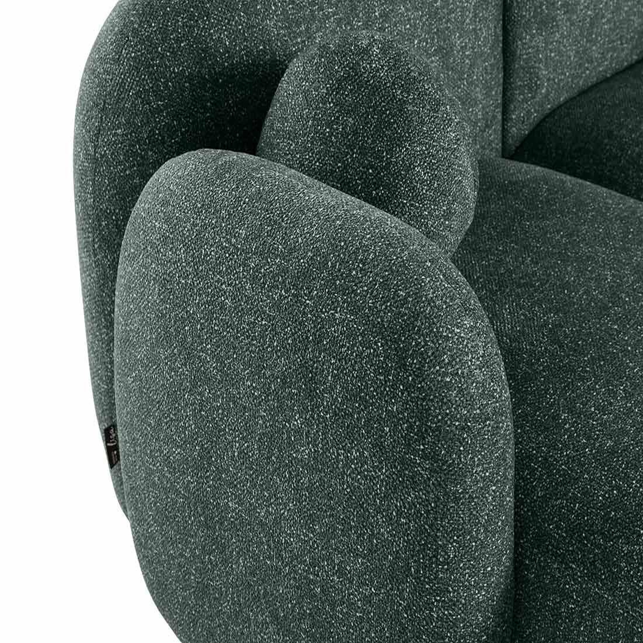 Voir la diapositive 5 : LISA DESIGN Velris - canapé d'angle gauche 3 places en tissu moucheté