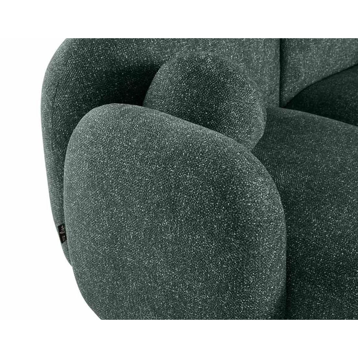 LISA DESIGN Velris - canapé d'angle gauche 3 places en tissu moucheté