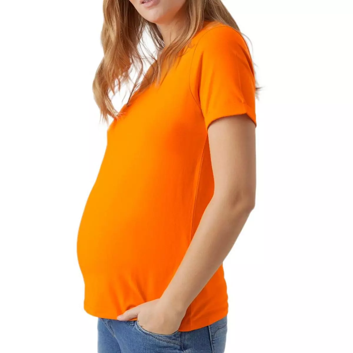 MAMALICIOUS T-shirt Orange Femme Mamalicious Neweva